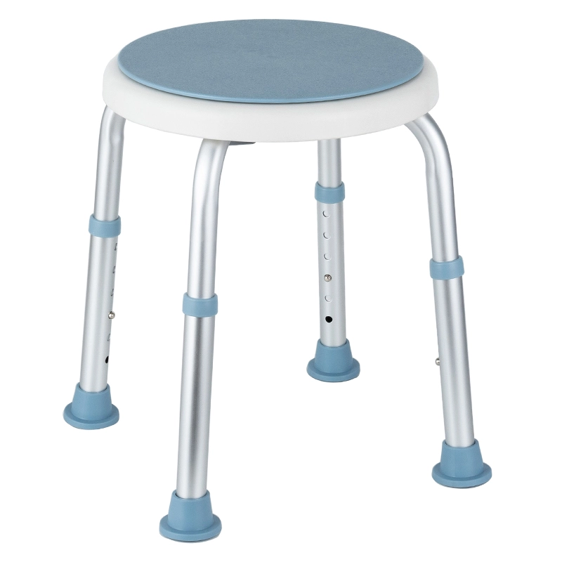 Free Assembly Adjustable Swivel Shower Chair
