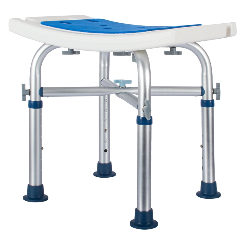 White Tool Free Assembly Shower Stool