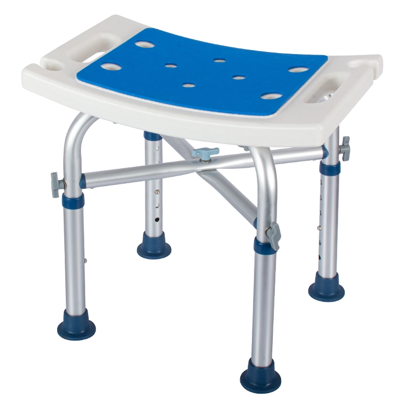 White Tool Free Assembly Shower Stool