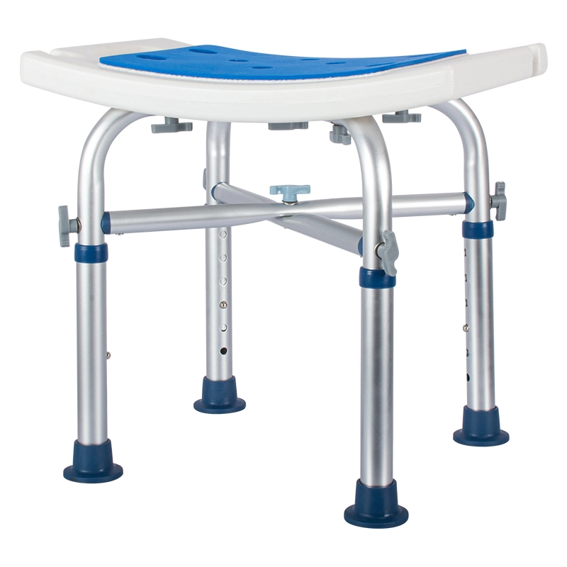 White Tool Free Assembly Shower Stool